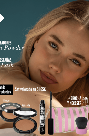 Cushion Powder+Máscara Lifting Lash+Neceser