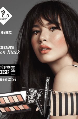 Paleta Unique Gold+Eyeliner Carbon Black+Neceser